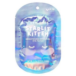 I DEW CARE Brightening Hydrogel Eye Mask - Starlit Kitten - 0.11oz: Brightening, Citrus Scent, Contains Niacinamide