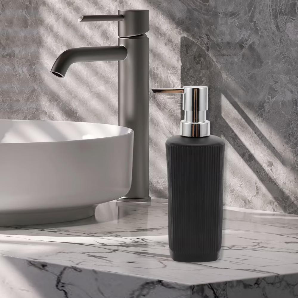 Classic Vertical Lines Soap Pump Dispenser for Bathroom 350ml 1 Pc - Image 60