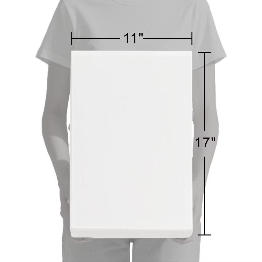 13 Pack White Gift Boxes with Lids Assorted Sizes 17x11x4 14.25x9.5x2 11x7.5x1.5 4x4x2 Plus 25 Yard Red Ribbon - Image 6