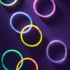 12ct Glow Bracelets - Multicolor Neon Party Favors for Kids, Goodie Bag Essentials, All Occasions