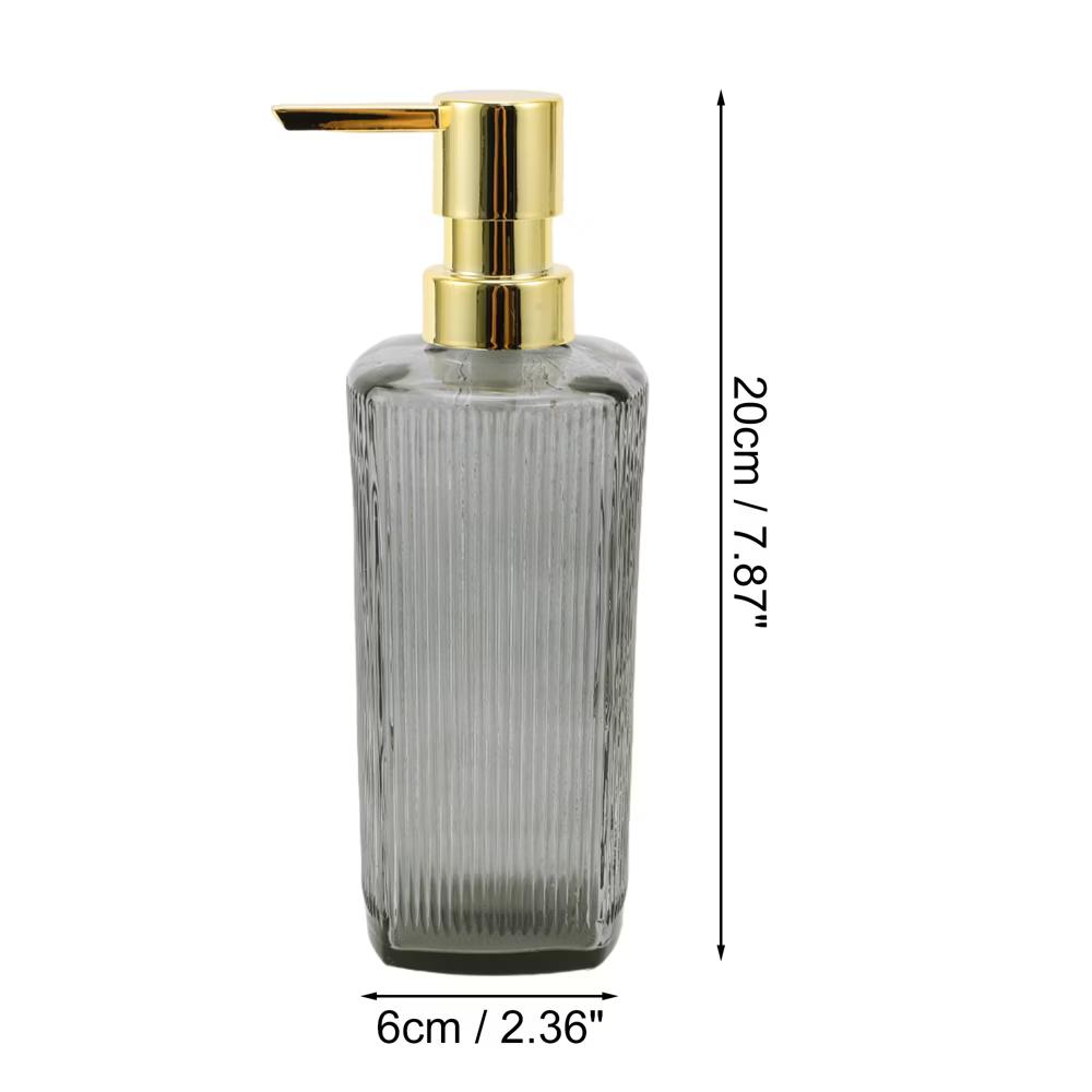Classic Vertical Lines Soap Pump Dispenser for Bathroom 350ml 1 Pc - Image 28