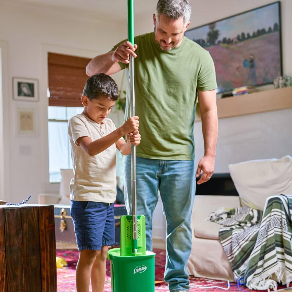 Libman Rinse 'n Wring Mop System: Microfiber, Grip Handle, Hanging Loop, Multi-Surface Use - Image 31