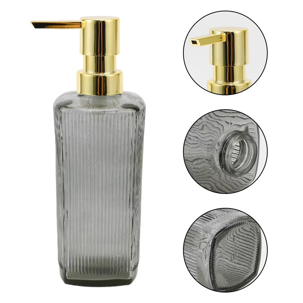 Classic Vertical Lines Soap Pump Dispenser for Bathroom 350ml 1 Pc - Image 29