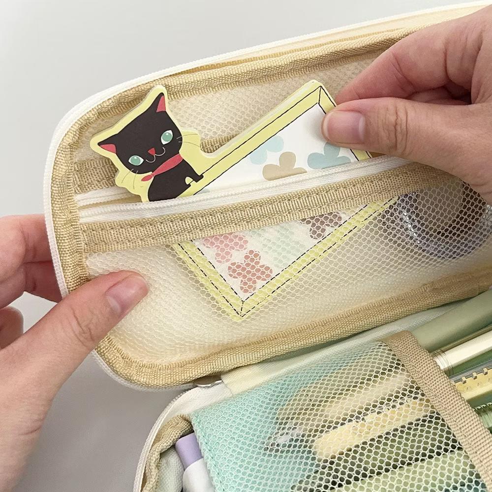 Large Capacity Pencil Case, Expandable Pencil Pouch for Stationery Tools, Aqua - Image 6