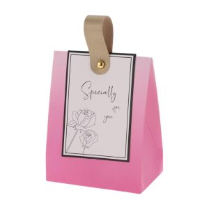 Durable Gift Boxes Halloween Christmas with Handle 3.94"x2.56"x5.12" Rose Red 20 Pcs