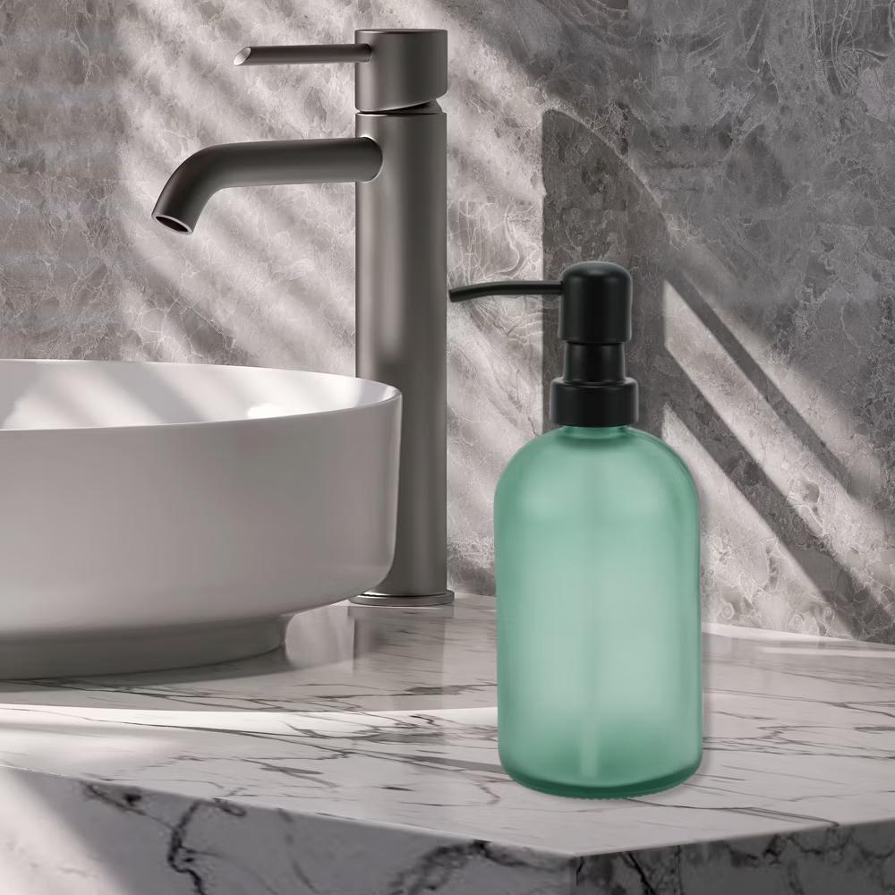 Simple Cylindrical Soap Pump Dispenser for Kitchen 400ml 1 Pc - Image 19