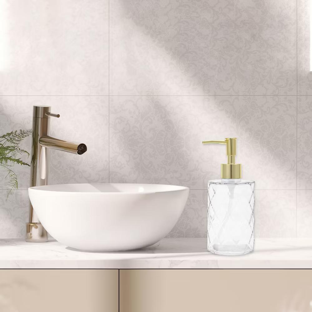 Reusable Diamond-shaped Soap Dispenser 11.16oz 1 Pc - Image 9