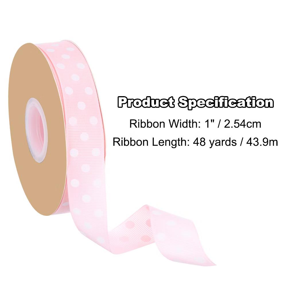Wired Edge Craft Embellishments Polka Dot Grosgrain Ribbon 48 Yards - Image 17