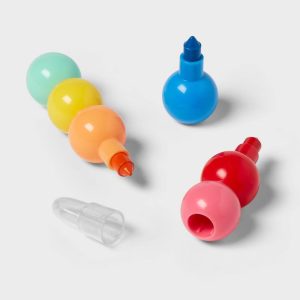 12ct Stackable Crayon - Multi-Colored Party Favors Ages 4