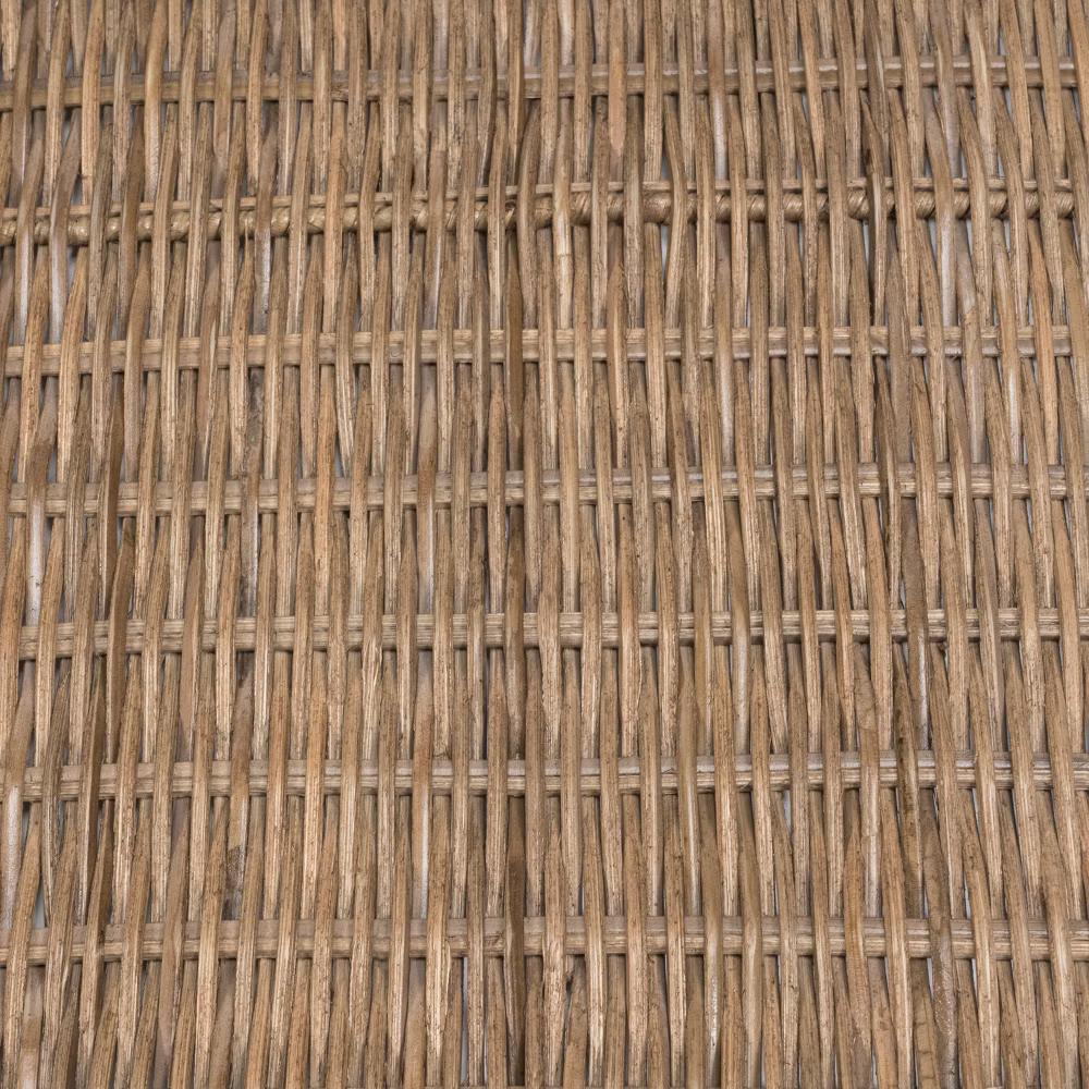 happimess Scalloped 21.5" Southwestern Cottage Hand-Woven Rattan Tray with Handles - Image 3