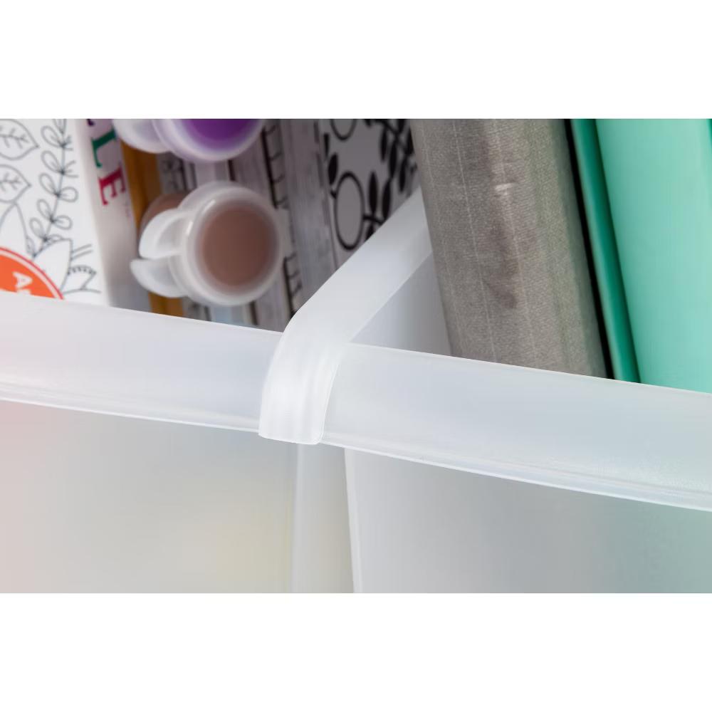 15" 6" Plastic Connecting Book and Paper Storage Container Bin - Image 7