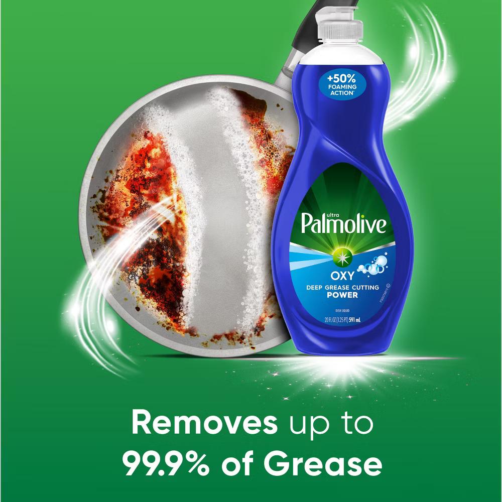 Palmolive Fresh Ultra Oxy Liquid Dish Soaps - 20 fl oz: Cleaner, Removes Grease, For Food Preparation Surfaces - Image 6