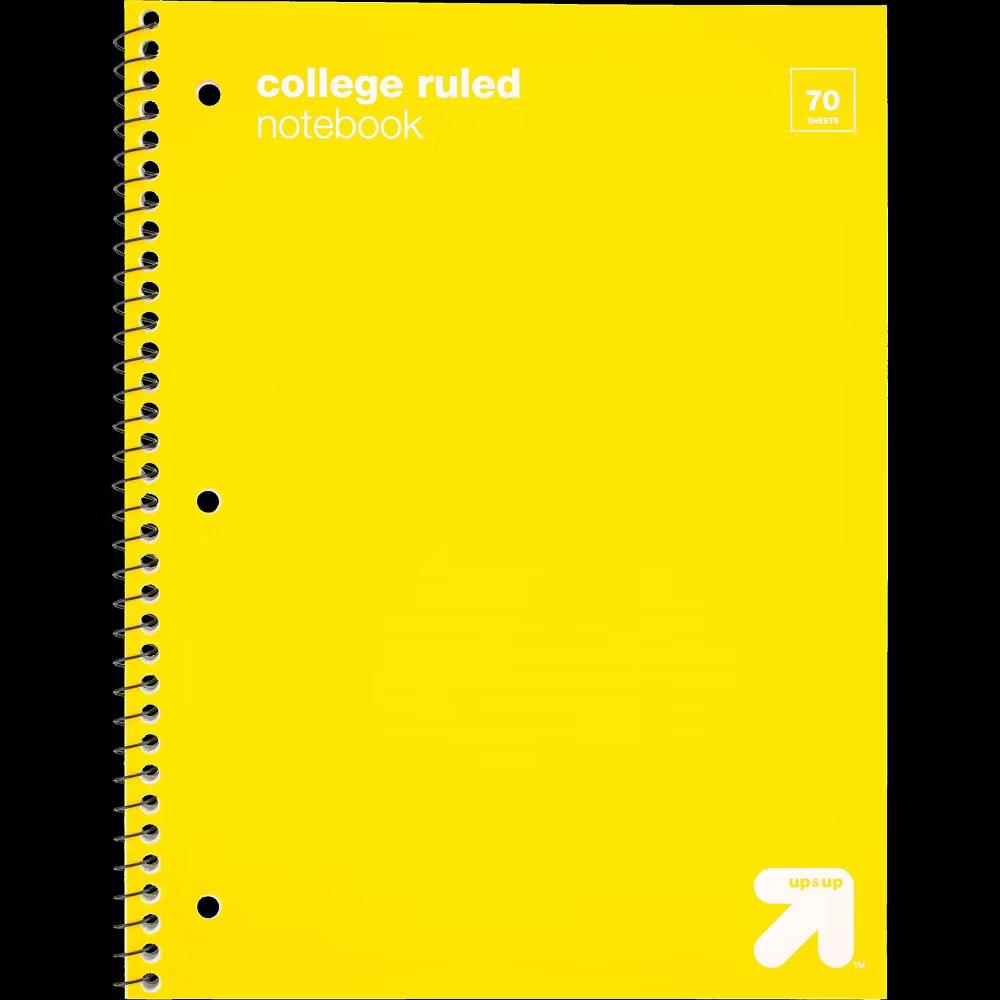 College Ruled 1 Subject Flexible Plastic Cover Spiral Notebook - Image 23