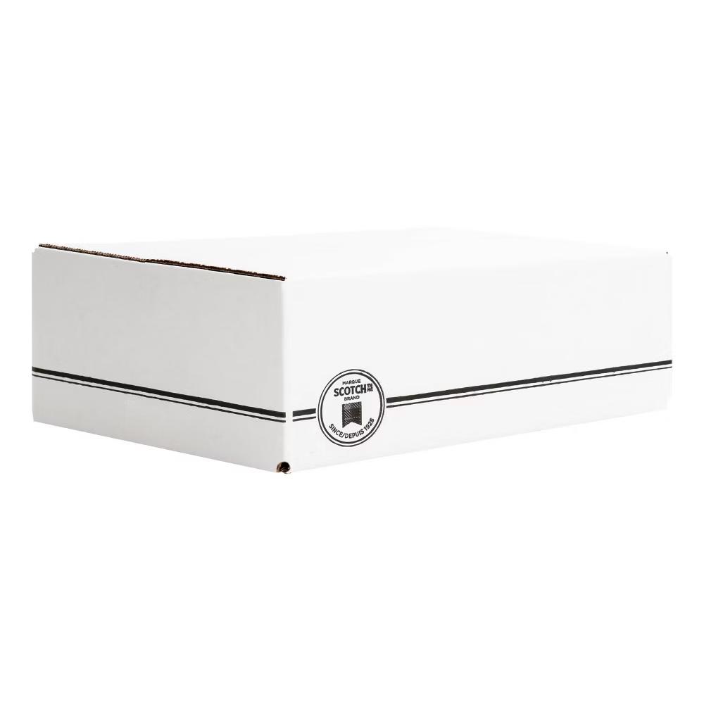 11.25" 8.75" 4" Medium Mailing Box: Cardboard Shipping & Moving Packaging, White, No Closure - Image 3