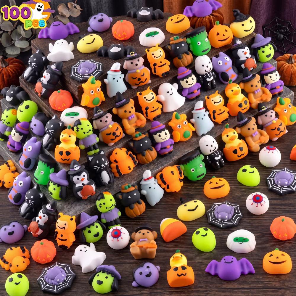 24/100Pcs Halloween Squishy Toys Kits Halloween Party Favors Trick-or-Treat Goodie Bag Filler Boys & Girls Birthday Gifts School Classroom Prize - Image 9