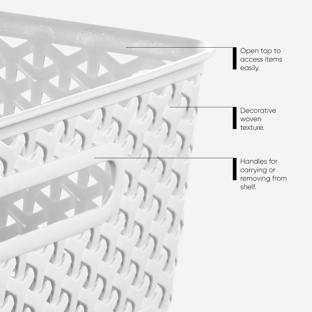 Y-Weave Large Decorative Storage Basket - Image 18