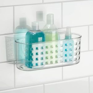Plastic Shower Caddy and Bathroom Organizer Basket