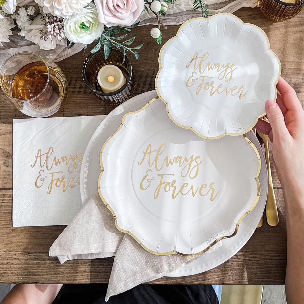 Always & Forever 72 Piece Party Tableware Set (24 Guests) | 00247NA-KIT - Image 6