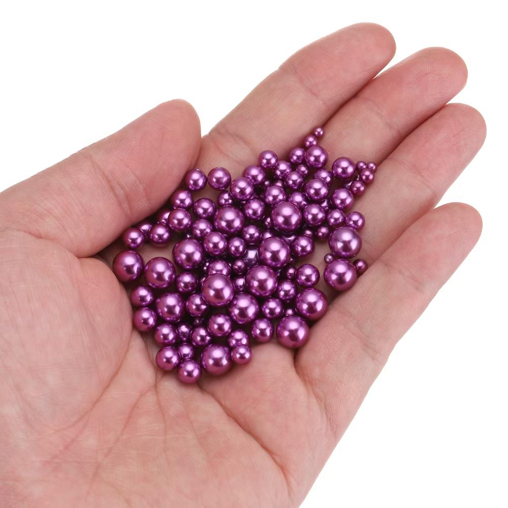 No Hole ABS Round Faux Pearl for Vase Fillers DIY Home Decoration 800 Pcs - Image 26