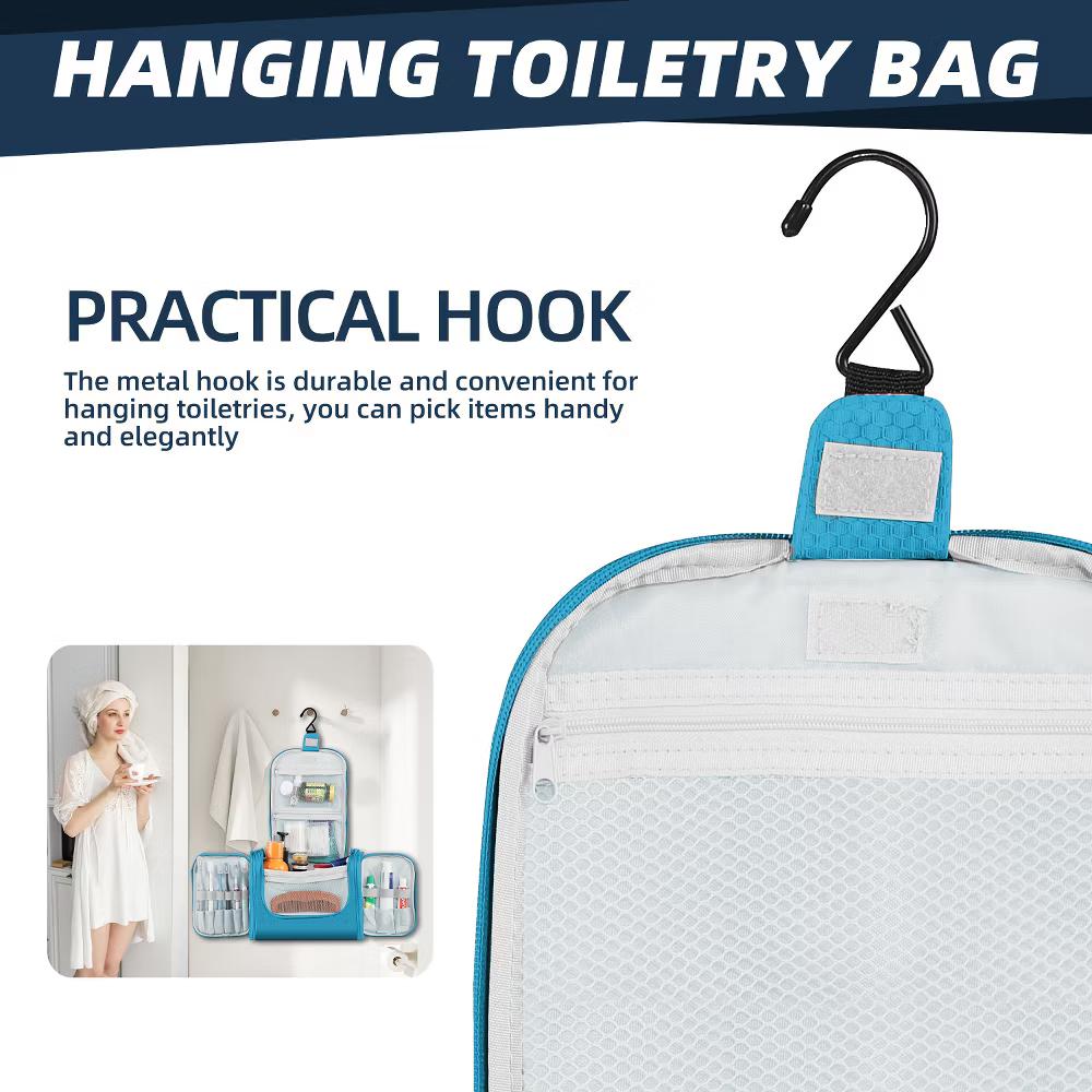 Large Capacity Toiletry Bag for Women and Men, Hanging Toiletry Organizer Cosmetics Makeup Bag - Image 32