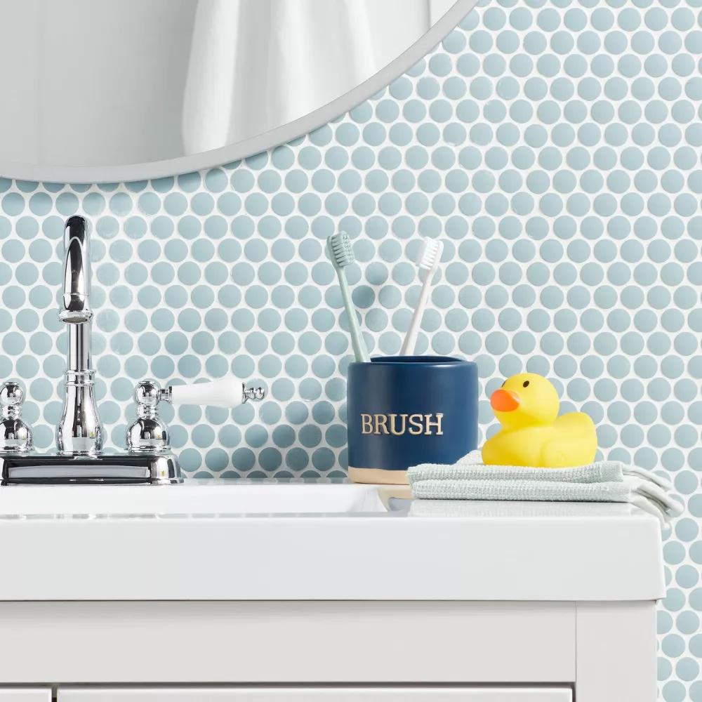 Blue Kids' Toothbrush Holder