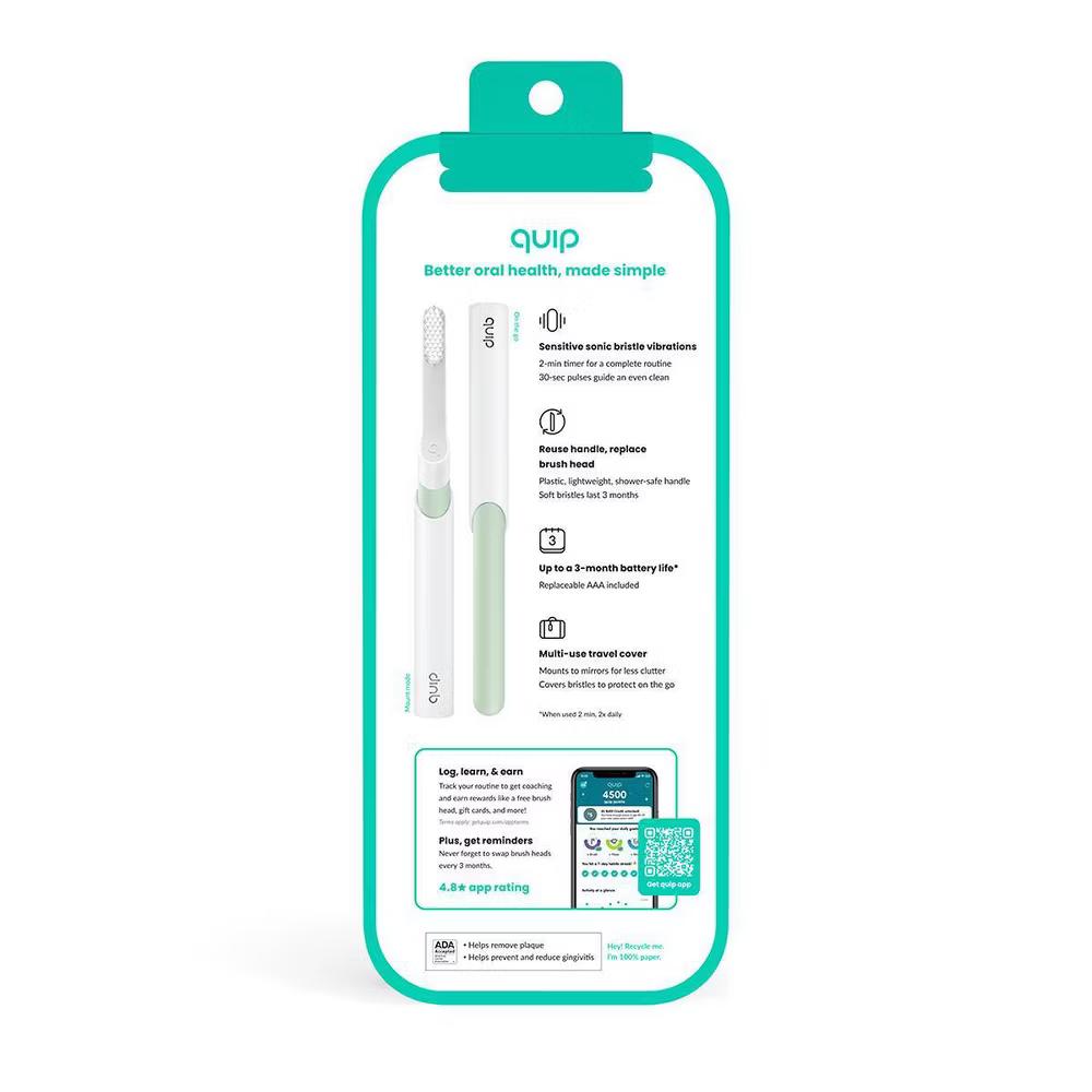 quip Electric Toothbrush with Timer and Travel Cap - Image 26