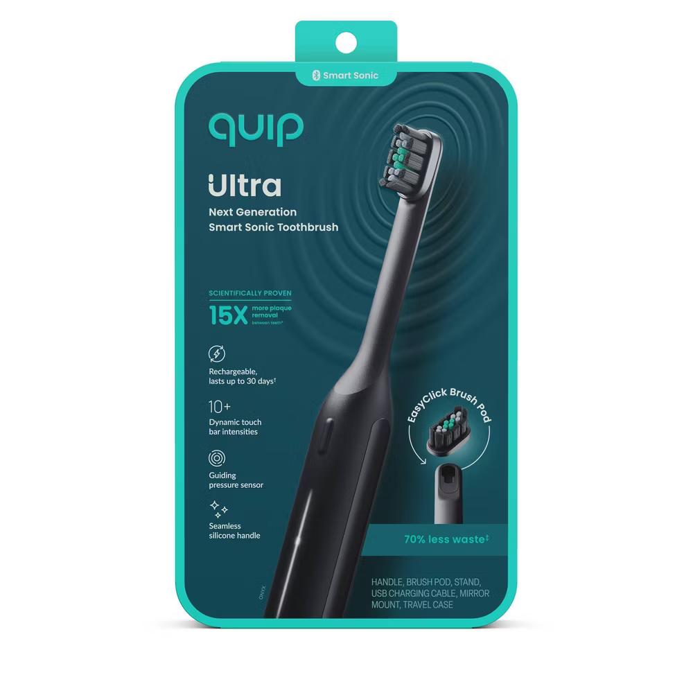 quip Ultra Next Generation Smart Sonic Electric Toothbrush with Travel Case - Image 18