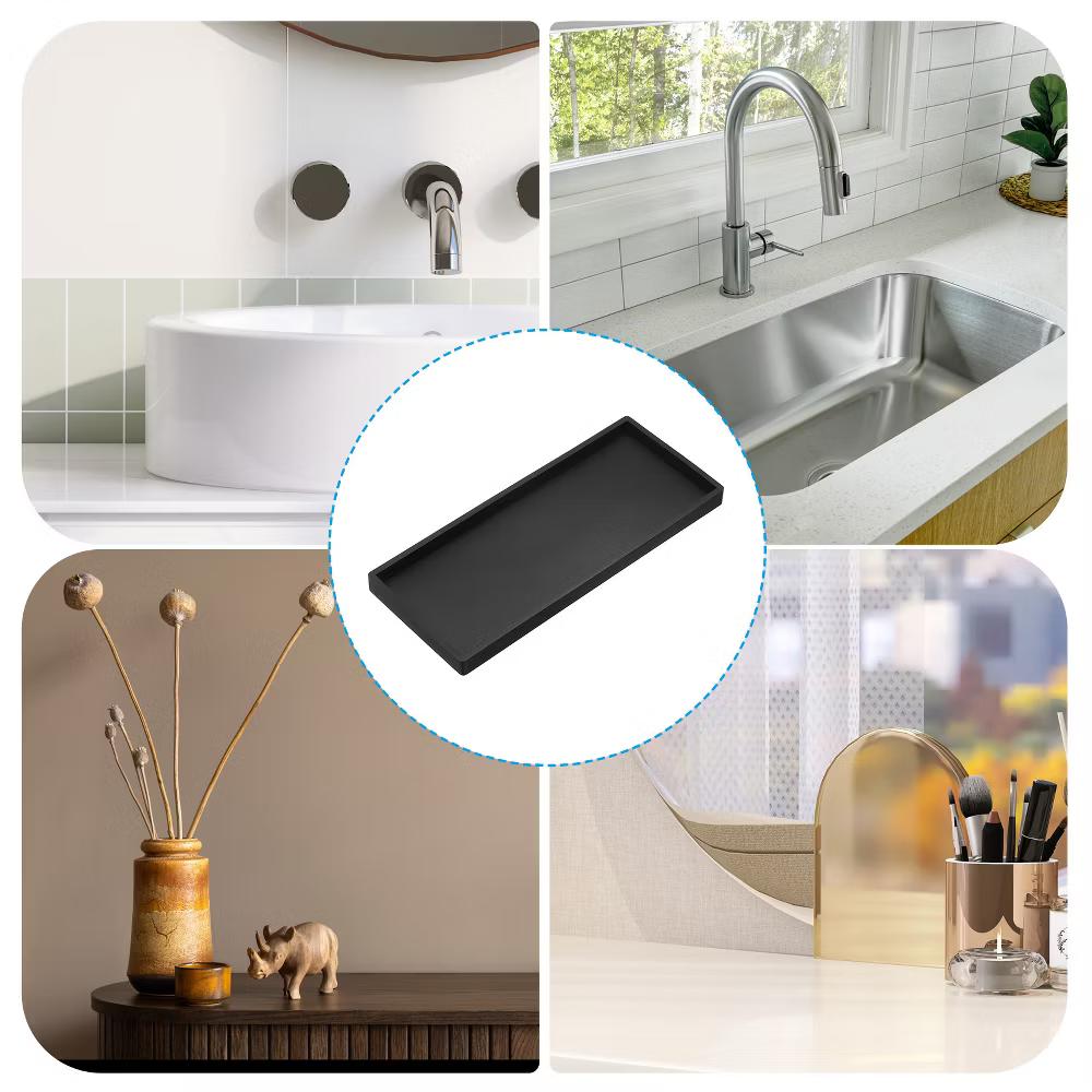 Silicone Waterproof Anti-slip Bathroom Soap Dispenser Tray - Image 3