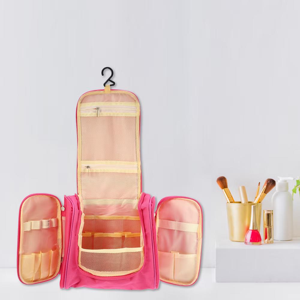 Travel Makeup Bag Travel Toiletry Organizer Makeup Brush Holder Waterproof Oxford Cloth 1 Pc - Image 31
