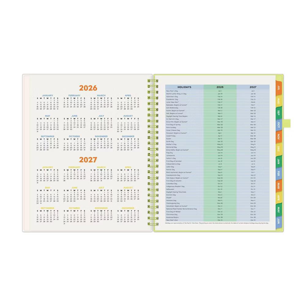 Blue Sky Your Year Elementary Weekly/Monthly Planner Wirebound 7"x9" Huxley Flowers - Image 13