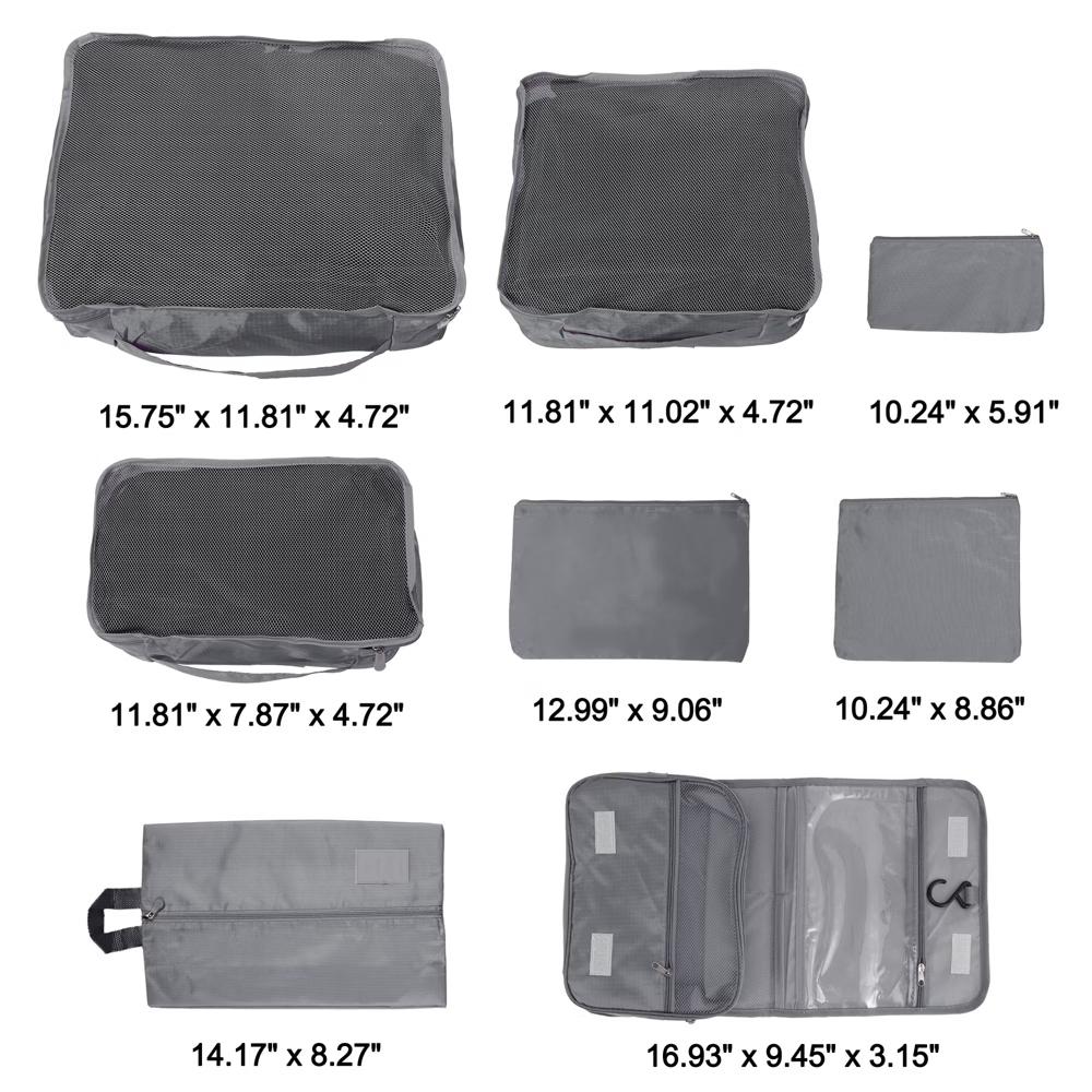 Zipper Design Packing Cube Set 8 Pcs - Image 9