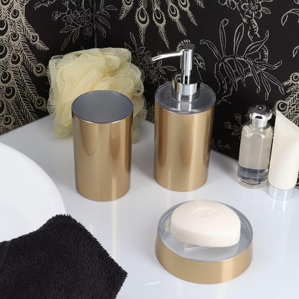 French Home Goods Modern Brushed Bathroom Tumbler – Sleek Toothbrush Holder, Cup, or Countertop Organizer - Image 2