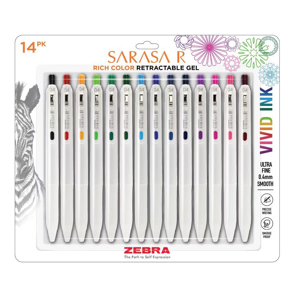 Zebra 14ct Sarasa R Rich Retractable Gel Pen Assorted Colors - Image 6