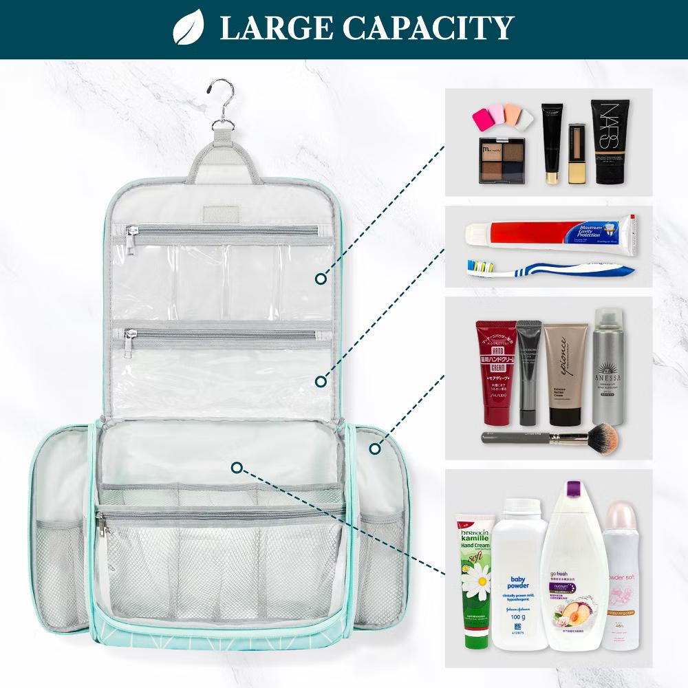 Large Hanging Toiletry Bag, Travel Women Men Cosmetic Organizer, Water Resistant Makeup Accessories Essentials Kit - Image 40