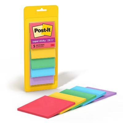 5pk 3" 3" Super Sticky Notes 45 Sheets/Pad - Marrakesh Collection: Multicolor Office Supplies, Art & Design - Image 13