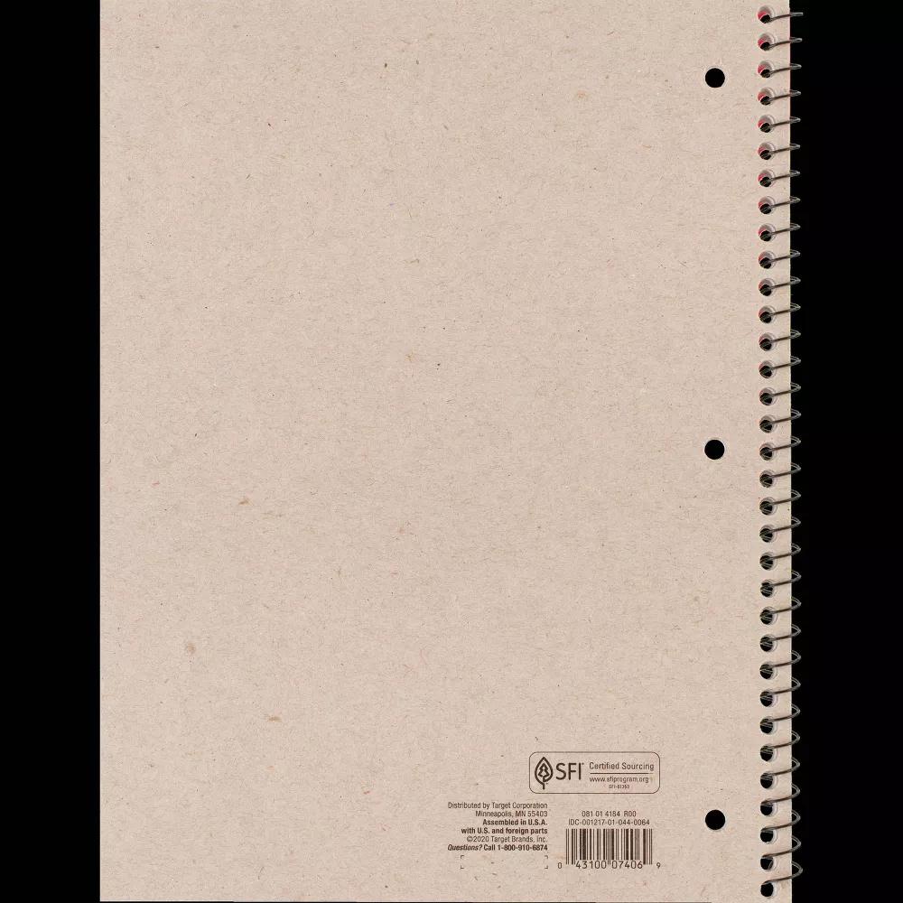 College Ruled 1 Subject Flexible Plastic Cover Spiral Notebook - Image 15