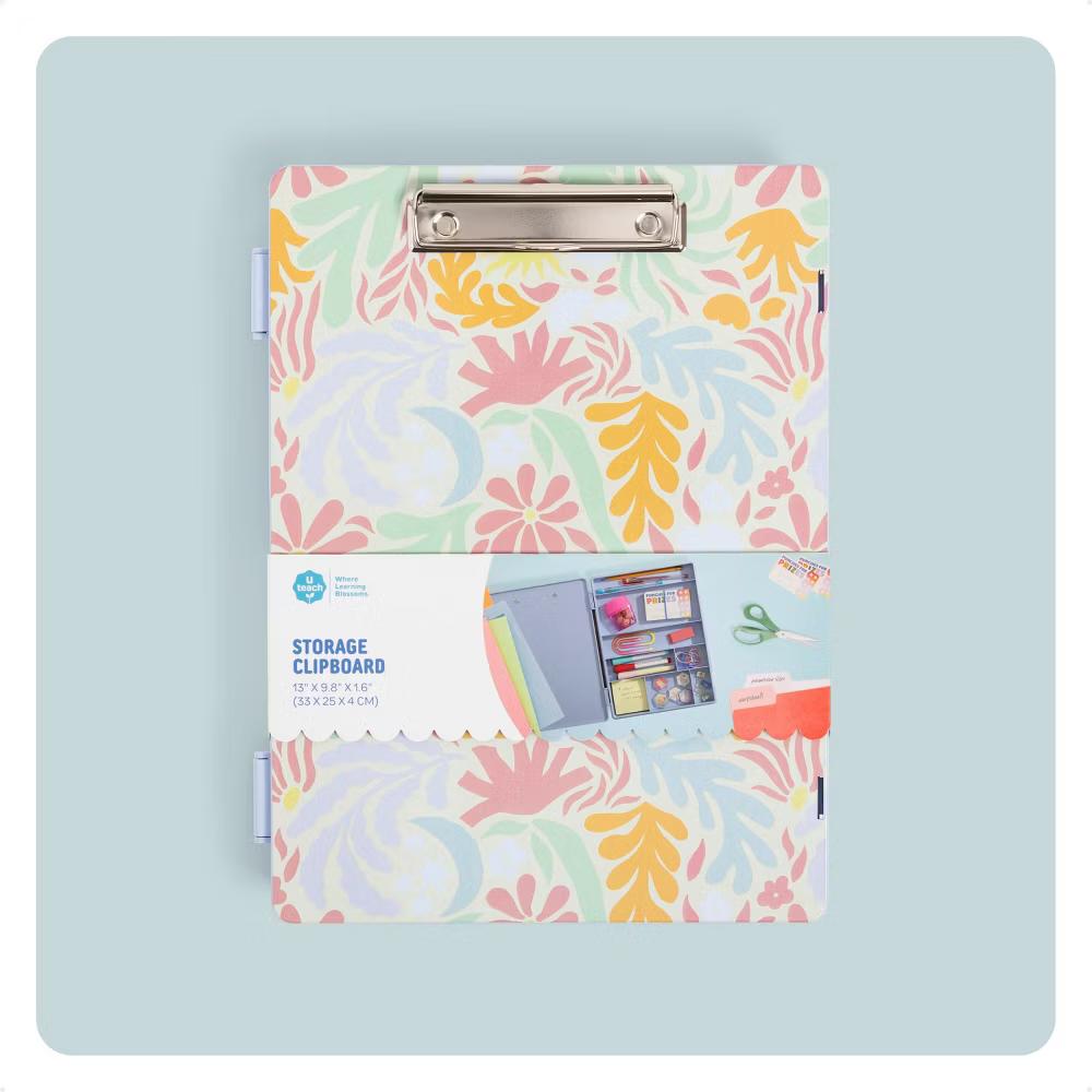 13" Floral Storage Clipboard Teacher Binder - Image 2