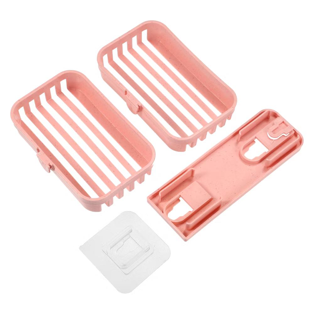 Plastic Soap Dish Keep Soap Dry Soap Cleaning Storage Drill Free Soap Holder for Home Bathroom Kitchen 1 Pc - Image 19