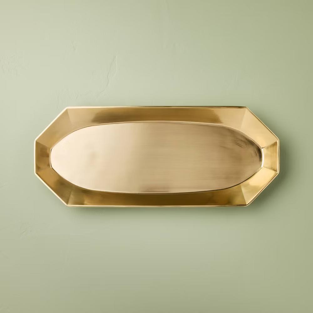 Brass Cast Tray - with Magnolia - Image 6