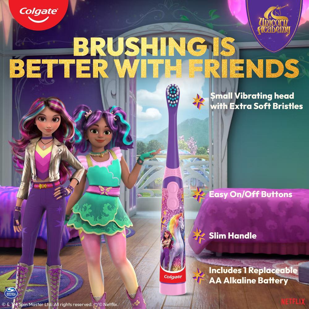 Unicorn Academy Kids' Battery Powered Toothbrush - Image 12