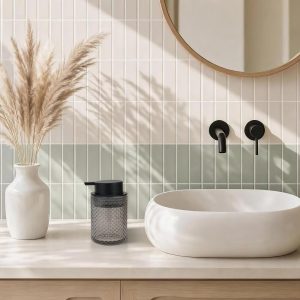 Stylish Pump Soap Dispenser Gray Black 1 Pc