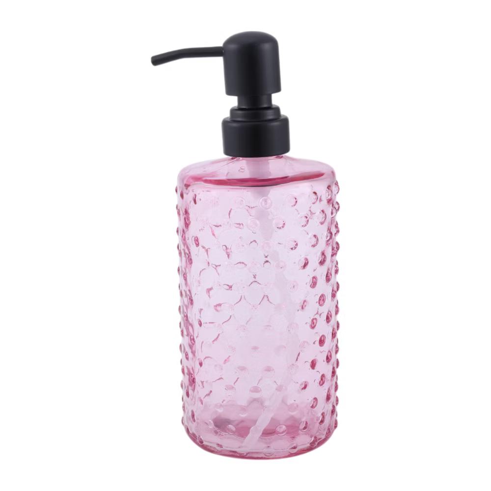 Elegant Polka Dot Pattern Soap Pump Dispenser for Bathroom 16.9oz 1 Pc - Image 50