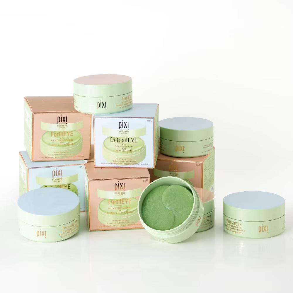 Pixi DetoxifEYE Hydrating & Depuffing Eye Patches: Firming Dark Circle Reduction with Hyaluronic Acid - 60ct - Image 4