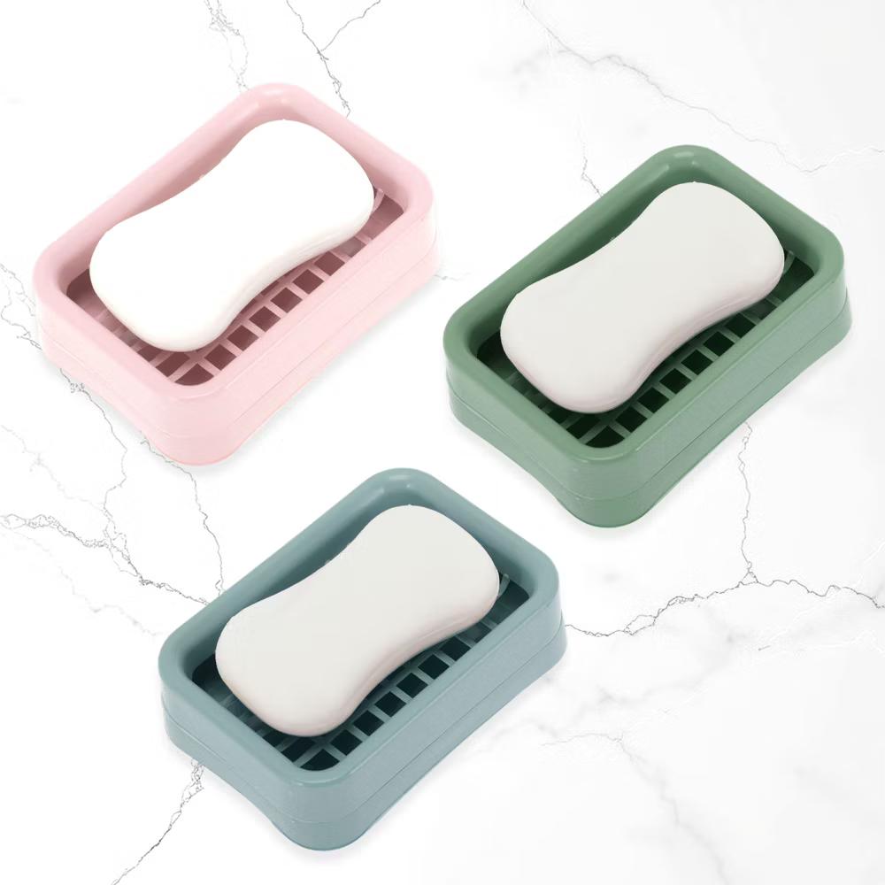 Double Layer Grid Soap Dish 1 Pc - Image 13