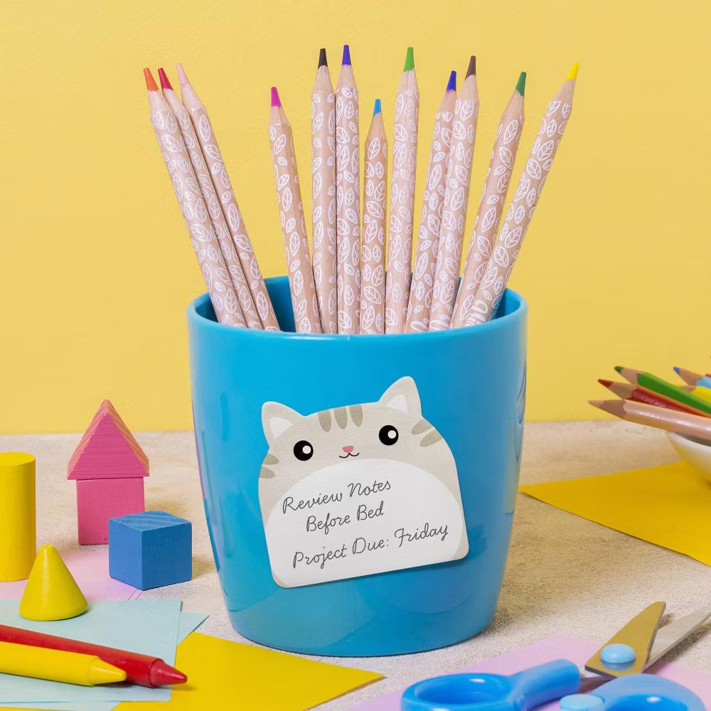 Cute Talking Cartoon Animals Sticky Notes, Adhesive Memo Notepads for Home, Office, Work (Set of 12) - Image 5