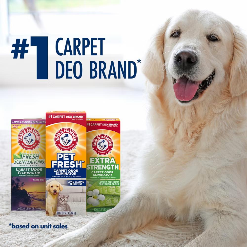 Arm & Hammer Pet Fresh Carpet Odor Eliminator - 30oz: Household Powder for Carpet Cleaning and Deodorizing - Image 11