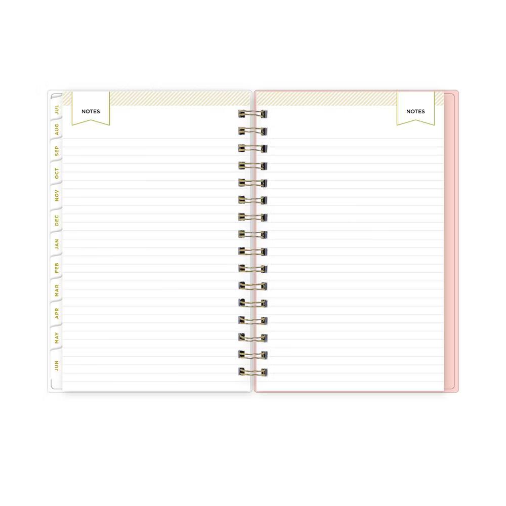 Day Designer 5"x8" 2026-2027 Planner Fiona Rose Blush Frosted Daily/Monthly Safety Wirebound - Image 6