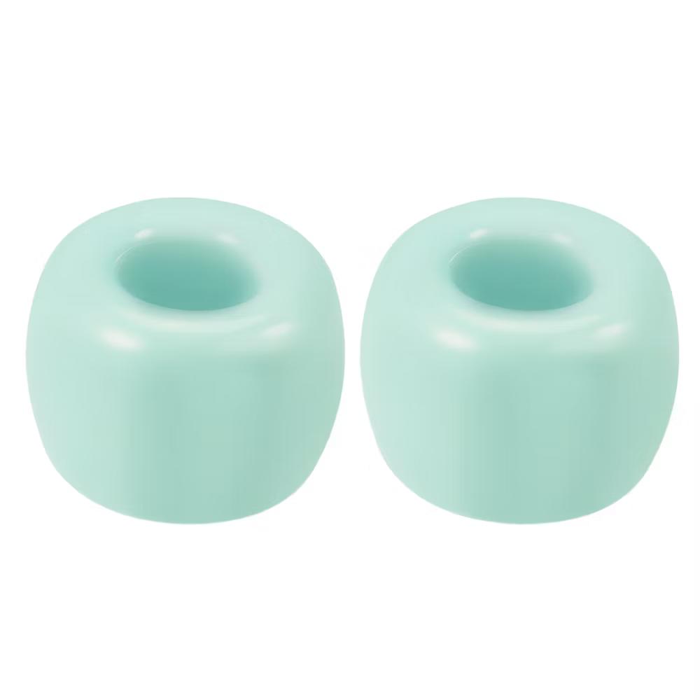 Bathroom Round Mini Ceramic Toothbrush Holder 1.65"x1.18" 2Pcs - Image 30