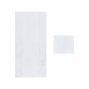 20ct Clear Cello Favor Bag - Polypropylene Gift Bags for Birthday, Wedding, All Occasions, 10" 5"