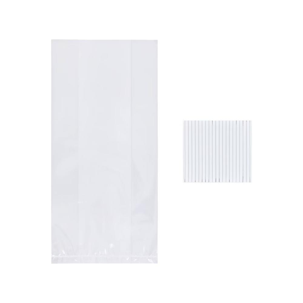 20ct Clear Cello Favor Bag - Polypropylene Gift Bags for Birthday, Wedding, All Occasions, 10" 5"